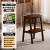 Nuevo taburete escalador de doble propósito estilo chino para uso doméstico, escalera plegable, no es madera maciza, escalerilla multifuncional, taburete de cocina, taburete de peldaño estable