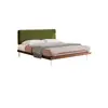 Cama de Madera Maciza con Tela Estilo Retro Francés 1.8m Cama Doble para Dormitorio Principal de Adulto Estilo Europeo 1.5m Cama de Tela Resistente a los Arañazos de Gato para el Hogar