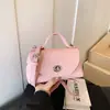 26 Novos Modelos de Primavera de Bolsas Pequenas Transfronteiriças com Design Simples, Estilo Tampa, Multicoridas, Bolsas Pequenas para Celular Feitas de Couro Genuíno, Podem Ser Usadas como Bolsa de Ombro ou Transversal