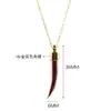 Collar con Colgante de Botella de Cinabrio Chapado Eléctricamente en Oro Real de 18 Quilates que Conserva el Color, Caja Gawu de Cinabrio con Forma de Corazón y Gota de Agua, Collar con Colgante de Arena Dorada Púrpura