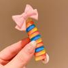 Faixa de Cabelo de Linha de Telefone de Rolo Infantil Artefato de Trança para Meninas Elástico Alto Borracha de Girassol Corda para Rabo de Cavalo Alto