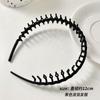 Tiara Colorida Fosca Antiderrapante com Dentes para Mulheres, Tiara Especial Elegante para Maquiagem e Lavagem Facial, Tiara para Pressionar Cabelo e Prender Mechas