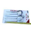 Tienda departamental de cocina de fábrica juego de 5 piezas de cuchara y tenedor combinación de cuchara y tenedor tarjeta de succión 4 cucharas 1 tenedor conjunto combinado