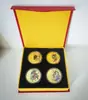 Medalhas Comemorativas dos Quatro Grandes Artesãos Moedas Comemorativas das Quatro Grandes Invenções Romance dos Três Reinos Sonho na Câmara Vermelha A Margem da Água Conjunto de Papel