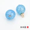 Pies de cobre de vidrio cárdigan cheongsam para mujer joyería costura a mano hebilla de color forma de flor abrigo abrigo camisa camisa botón de camisa