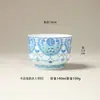 Taza de té colorida y vibrante con diseño de enredadera de loto, taza maestra para uso doméstico, taza de té de cerámica grande de lujo ligero