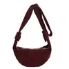 Bolso de Cuerno de Gamuza Estilo Retro Perezoso para Mujer Tendencia Otoño 2025 Bolso de Media Luna Versátil de Moda Bolso de Hombro Único Bolso Cruzado