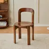 Silla de Comedor Nórdica de Madera Maciza Estilo Mid-Century para el Hogar Retro Sala de Estar Colorida de Diseñador Apartamento Pequeño Rey Silla Moderna Simple