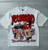 [Código Europeo Transfronterizo] Ropa Callejera Y2K Harajuku para Hombre y Mujer Camisa de Moda de Manga Corta con Nuevo Diseño de Estampado de Dibujos Animados