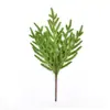 Ramas de pino artificiales, accesorios de plantas verdes navideñas, ramas y hojas artificiales simuladas, suministros para fiestas navideñas, adornos para decoración de ventanas