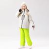 Traje de esquí para niños de invierno para exteriores, traje grueso impermeable, chaqueta de invierno cálida para niños y niñas