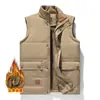 Chaleco de Terciopelo para Hombres de Mediana Edad y Mayores Exportación Chaleco Grueso Estilo Papá Cortavientos e Impermeable Sin Mangas Talla Grande Chaleco Transfronterizo