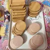 Bandeja Base Mini Bambu Alumínio Sem Comida Brinquedos, Bandeja Fofa DIY, Base Ímã Geladeira, Outros