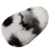 Pinza para el Cabello de Pelo de Conejo Rex Real, Accesorio para el Cabello de Piel, Pinza Grande de Peluche Bb, Horquilla de Pelo de Piel con Estampado de Leopardo, Accesorio para el Cabello de Pinza Lateral, Exquisito