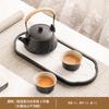 Juego de Té Kung Fu para Dos Personas de Una Olla y Dos Tazas, Juego Pequeño Especial para Preparar Té, Cerámica, Espiral Ligera, Lujo Ligero, Taza de Té para el Hogar de Gama Alta