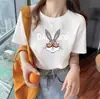 Camiseta de Manga Corta Versátil para Mujer Estilo Coreano y Japonés de Verano con Estampado Único de Dibujos Animados Lindos Diseño de Moda