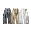 Yidao Vintage 26 Primavera Nueva Colección Retro Americano Diseño de Cinturón Color Sólido Simple Holgados de Pierna Ancha Pantalones Curvos Caídos