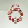 Livro Chapeuzinho Vermelho com Pulseira de Gatinho KT Desenho Fofo Cor da Moda Miçangas Tecido à Mão Cordão Doce