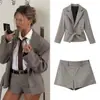 Estilo Europeo y Americano Popular en Amazon Aliexpress Tendencia de Moda Versátil Ins Traje de Blazer y Shorts de Príncipe de Gales