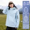 Chaqueta Azul Pájaro Carpintero para Hombres y Mujeres, Nueva Chaqueta Pequeña Tres en Uno Resistente al Viento e Impermeable para Primavera y Otoño