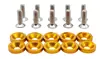 Arandelas de Refuerzo para Parachoques Delantero y Trasero de Coche JDM, Guardabarros de Refuerzo Envolvente, Tornillos M6, Arandelas de Colores para Modificación de Coche