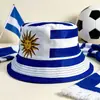 Sombrero de Pescador con Bandera de Uruguay para Hombres y Mujeres, Sombrero para el Sol con Protección Solar, Merchandising para Aficionados de la Copa del Mundo, Sombrero de Cubo de Doble Cara