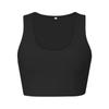 Chal de Punto Nuevo Estilo Transfronterizo Sexy Color Puro Cuello en U Sin Mangas Camiseta Sexy para Mujer Amazon Temu