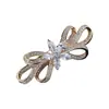 Moda coreana transfronteriza exquisito broche de circonita con lazo tridimensional al por mayor punto corsage pines accesorios de ropa