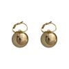 Pendientes sencillos de metal con cuentas redondas y gancho para la oreja, diseño de moda coreano Dongdaemun, pendientes con hebilla para la oreja, estilo frío para mujer