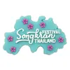 Amuletos de zapato de goma suave de PVC para el Festival Songkran tailandés, Accesorios para zuecos del Festival de Salpicaduras de Agua, Hebillas de zapato, Accesorios decorativos DIY para bolsa de playa