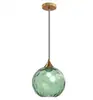Lámpara Colgante de Bola de Cristal de Patrón de Agua Colorida Cóncava-Convexa Moderna Nórdica Lámpara de Mesita de Noche para Dormitorio Lámpara Colgante Creativa para Restaurante Bar