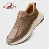 Zapatos de Piel de Carnero Hechos a Medida Transfronterizos para Hombre, Estilo Nuevo, Cómodos Zapatos Casuales de Piel Genuina para Hombre, Zapatos Deportivos de Alta Gama Resistentes al Desgaste Antideslizantes para Hombre