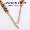 Plumero, Caña para Jugar con Gatos, Juguete para Gatos, Cuerda de Cáñamo Natural, Palo de Madera con Cascabel, Juguete para Rascar Gatos, Mordedor para Gatos