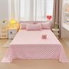 Lençol de cama de peça única lixado amigável à pele Ins lençol simples de peça única lençol de algodão lavável para pessoa única conjunto de três peças atacado