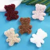 Oso de Peluche Lindo Accesorios para Tocados DIY Zapatos Calcetines Sombreros Pasadores Accesorios de Tela de Oso