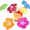 Pegatina de Paraguas de Palmera de Coco Hawaiana Desechable Papel de Cóctel Mini Pegatina Decorativa Paraguas de Sandía Pegatina de Piña Estéreo