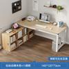 Mesa Dormitorio Niñas Mesa de Computadora Escritorio Gabinete de Noche Semicerrado Escritorio Simple de Esquina en Forma de L Estilo Crema