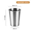 Taza de Cerveza de Acero Inoxidable 304 de una Sola Capa Dorada Taza de Agua Comercial Taza para Bebidas Frías de Verano Taza Apilable para Exteriores