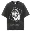 Tamanho Europeu TransfronteiriçoCamiseta Ácida Oversize para Homens Mulheres Thriller Comi