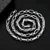 Cadena Semiacabada de Plata de Ley S925 Madre Perla Anillo O de 6 mm Cruz Mano y Pie Cadena para Suéter Accesorios de Plata