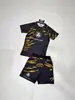 Traje Deportivo de Amazon Transfronterizo con Estampado 3D Holgado Casual Talla Grande Camiseta de Manga Corta Top Jersey