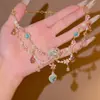 Colar de Franjas Estilo Princesa Fada Super Francesa para Meninas Corrente de Clavícula Múltiplas Camadas Alta Pequena Novo Colar Versátil
