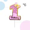 Números Calientes de Venta Transfronteriza 0-9 Adornos para Pastel de Cumpleaños para la Fiesta de Cumpleaños de Niños Decoración de Mesa de Postres