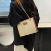 Bolso de Mano Grande para Mujer 2026 Nuevo de Moda Color Bloqueado Bolso Tote para el Trabajo Diario y Viajes, Bolso de Hombro y Cruzado