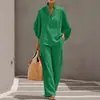 2026 Novo Conjunto de Camisa Feminina Casual Urbano Cor Sólida Conjunto TEMU Estação Independente Roupa Feminina Amazon