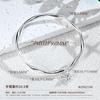 Anillo de Mobius plata pura 9999 plata de ley moda retorcido Loto semilla de loto pulsera de plata sólida nicho regalo