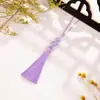 Marcador de Página com Franja de Borla de Sementes de Cabaça 8cm Pingente Pequeno para DIY Borlas Ornamentos de Estilo Antigo Charms Sachês Perfumados Caixa de Presente Acessórios para Headwear