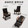 Sillón sofá silla de oficina silla de computadora de madera maciza uso en casa cómodo para estar sentado mucho tiempo respaldo plegable se puede reclinar sillón sofá perezoso