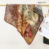 Pañuelo de Cuello Verde Menta Estilo Mambo Retro, Pañuelo Cuadrado con Ambiente de Principios de Primavera, Modelo Nuevo 2026, Accesorio de Bufanda de Alta Gama