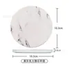 Amazon popular posavasos absorbente de cerámica marmoleada decoración del hogar posavasos bandeja para té posavasos con logo personalizado